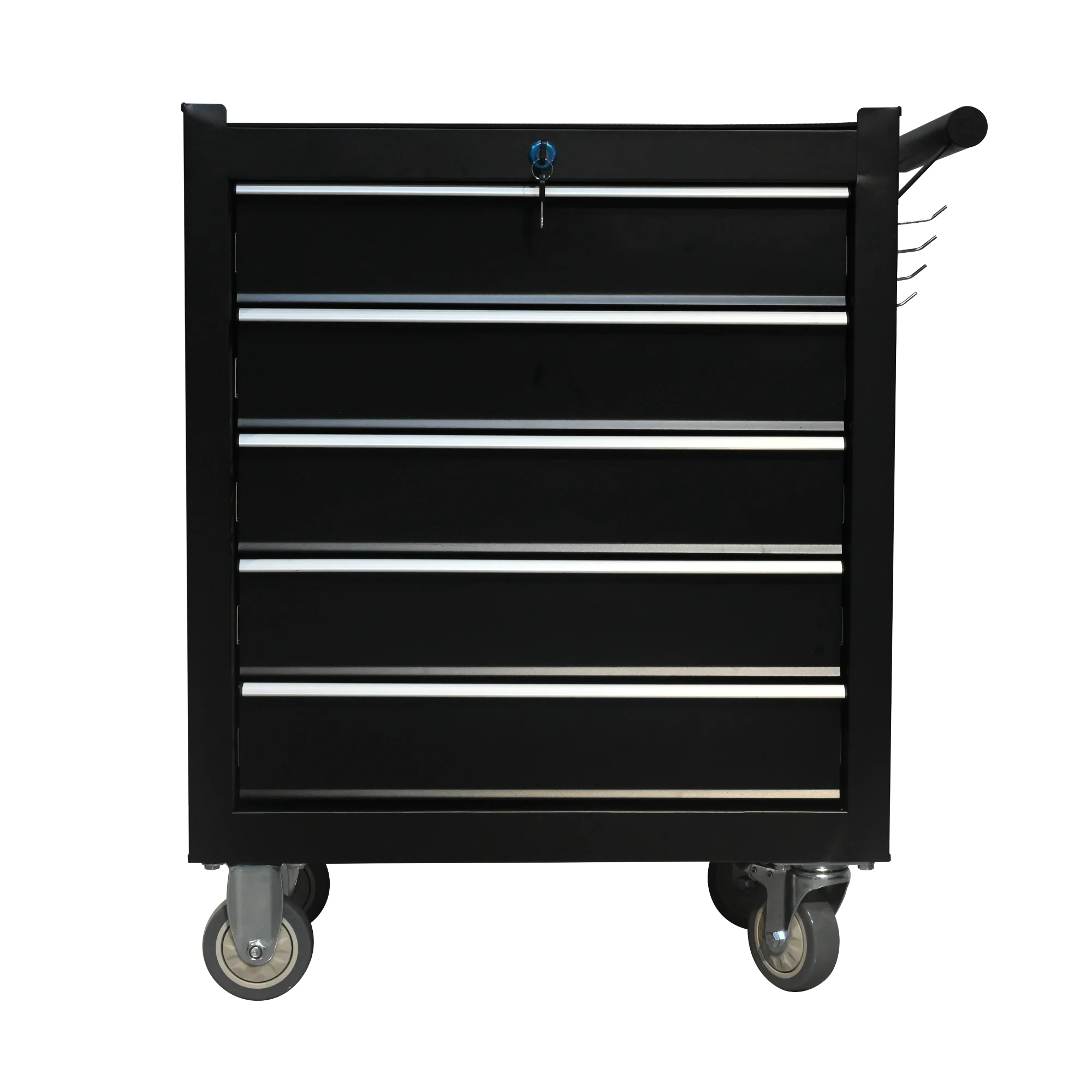 5-Drawer Metal Rolling Tool Cabinet, Storage Toolbox with Brake wheels, Tool Chest with lock, Suitable for Warehouses, Garages, Repair Shops - Image 6