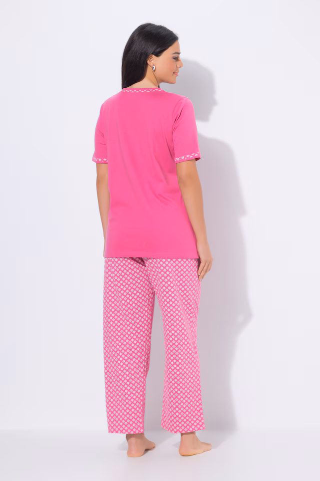 Geometric Print 2 Piece Pajama Set