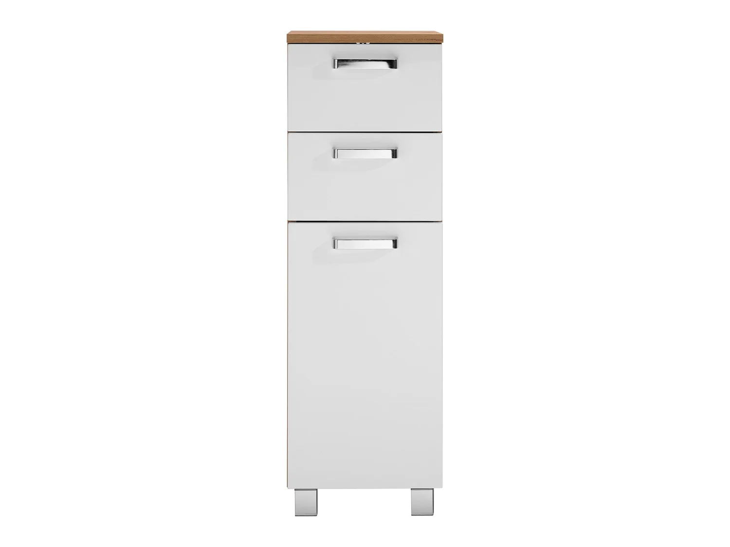 LIVARNO home Meuble de salle de bains Palermo, 32 x 98,8 x 33 cm, blanc/imitation chne