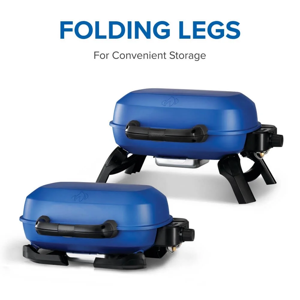 TravelQ 240 1-Burner Portable Propane Gas Grill in Blue(Blue) - Image 10