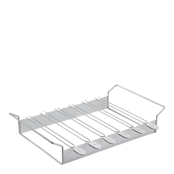 Grillspyd m/ stativ 6 stk 18/10 stål