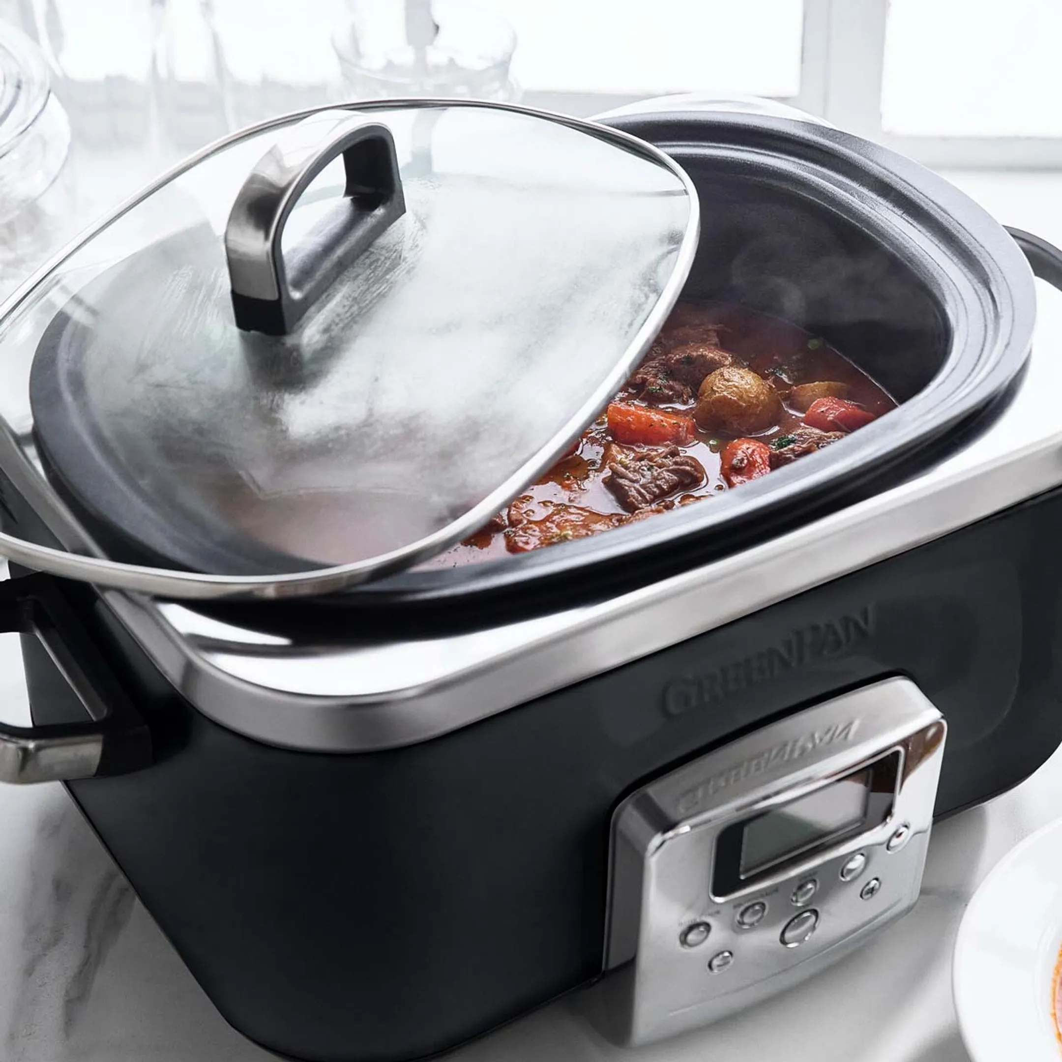 GreenPan Slowcooker Zwart 6L