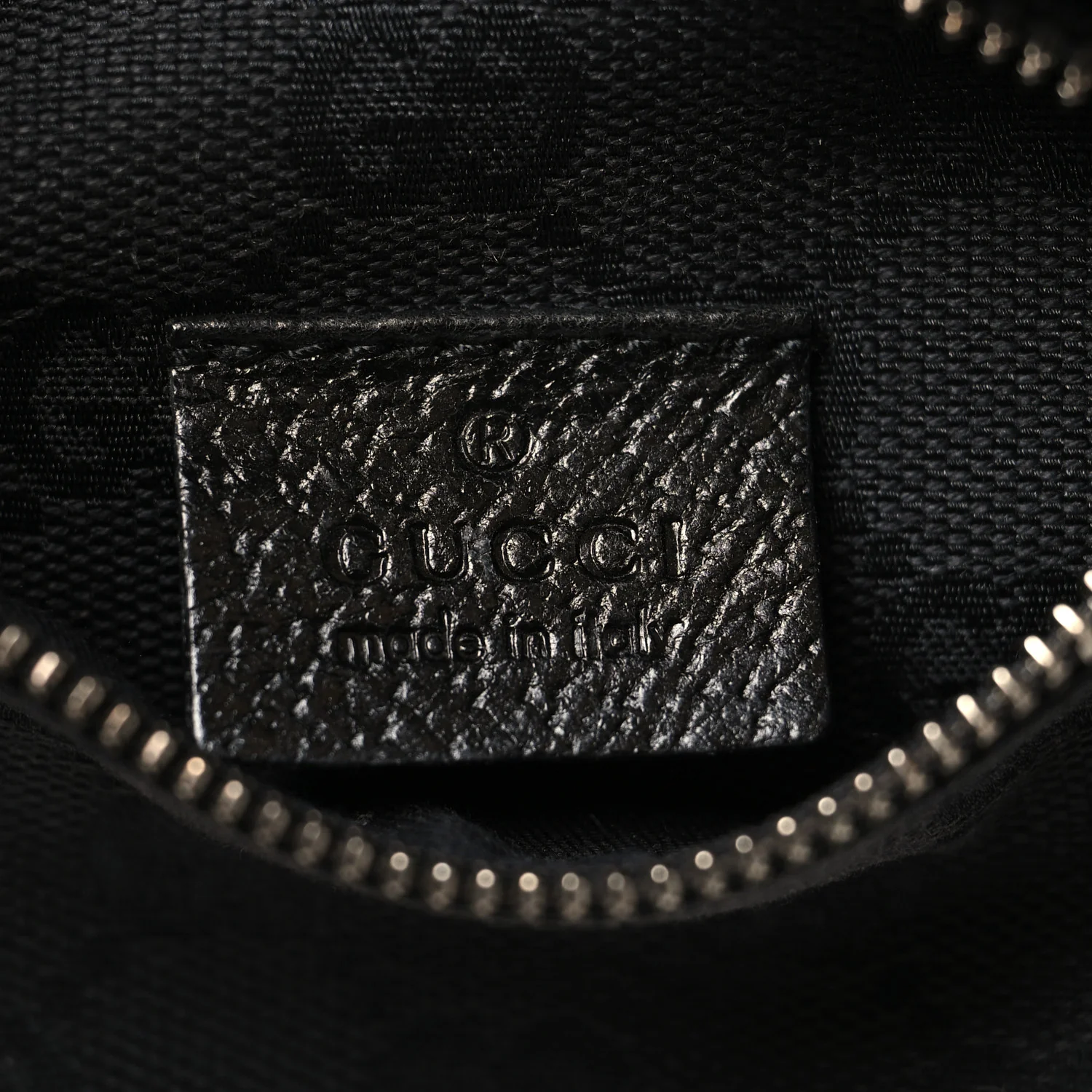 GG Monogram Double Pocket Belt Bag Black