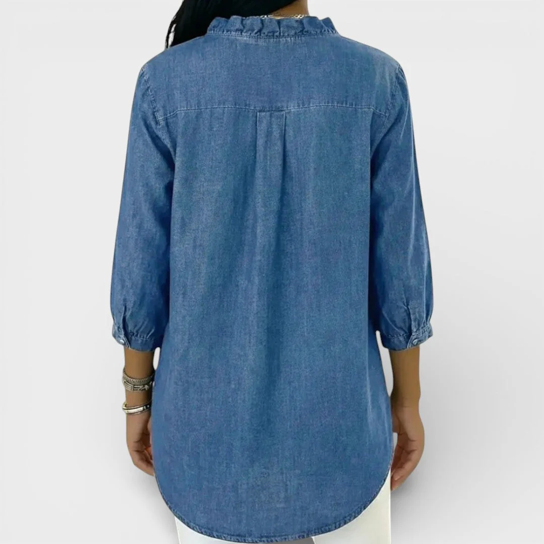 ChicRuffle - Blouse élégante à volants