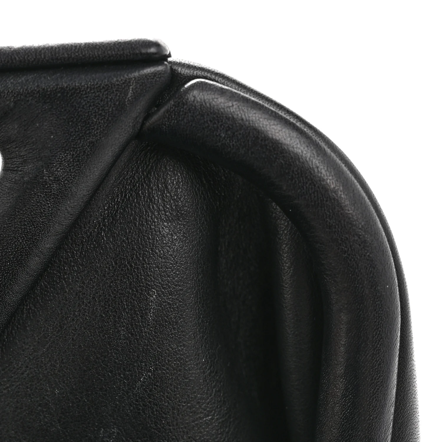 Calfskin Small The Point Triangle Bag Black