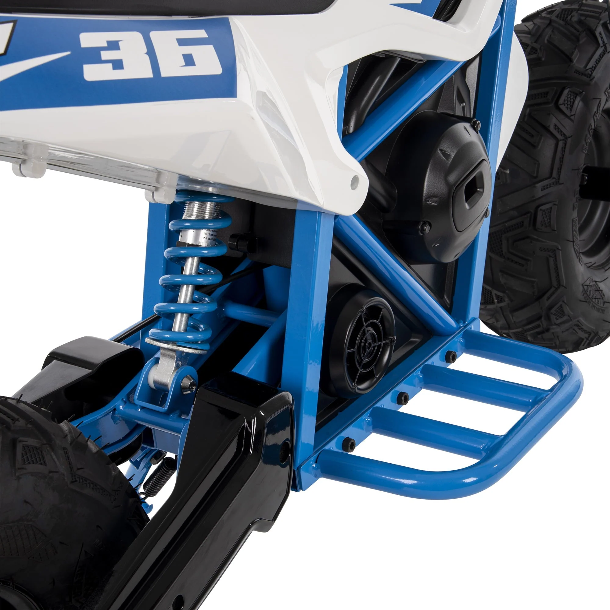 CR8-R 36-volt Electric Mini Bike, White - Image 9