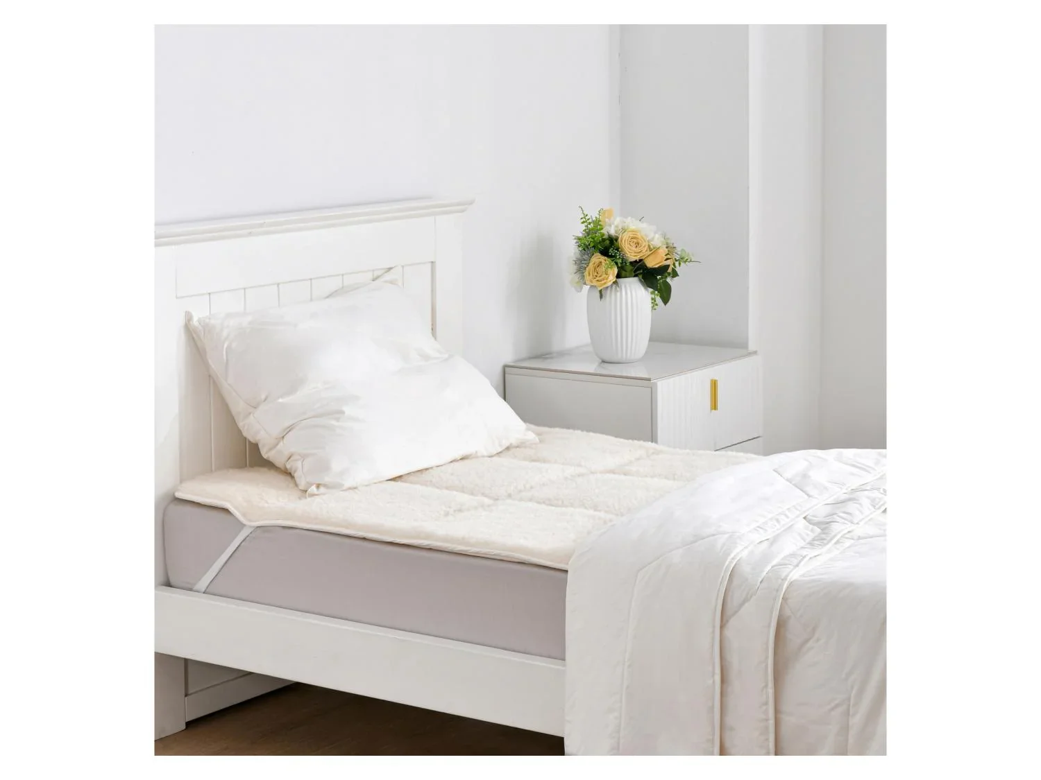TXL Comfort Surmatelas en laine vierge, 160 x 200 cm