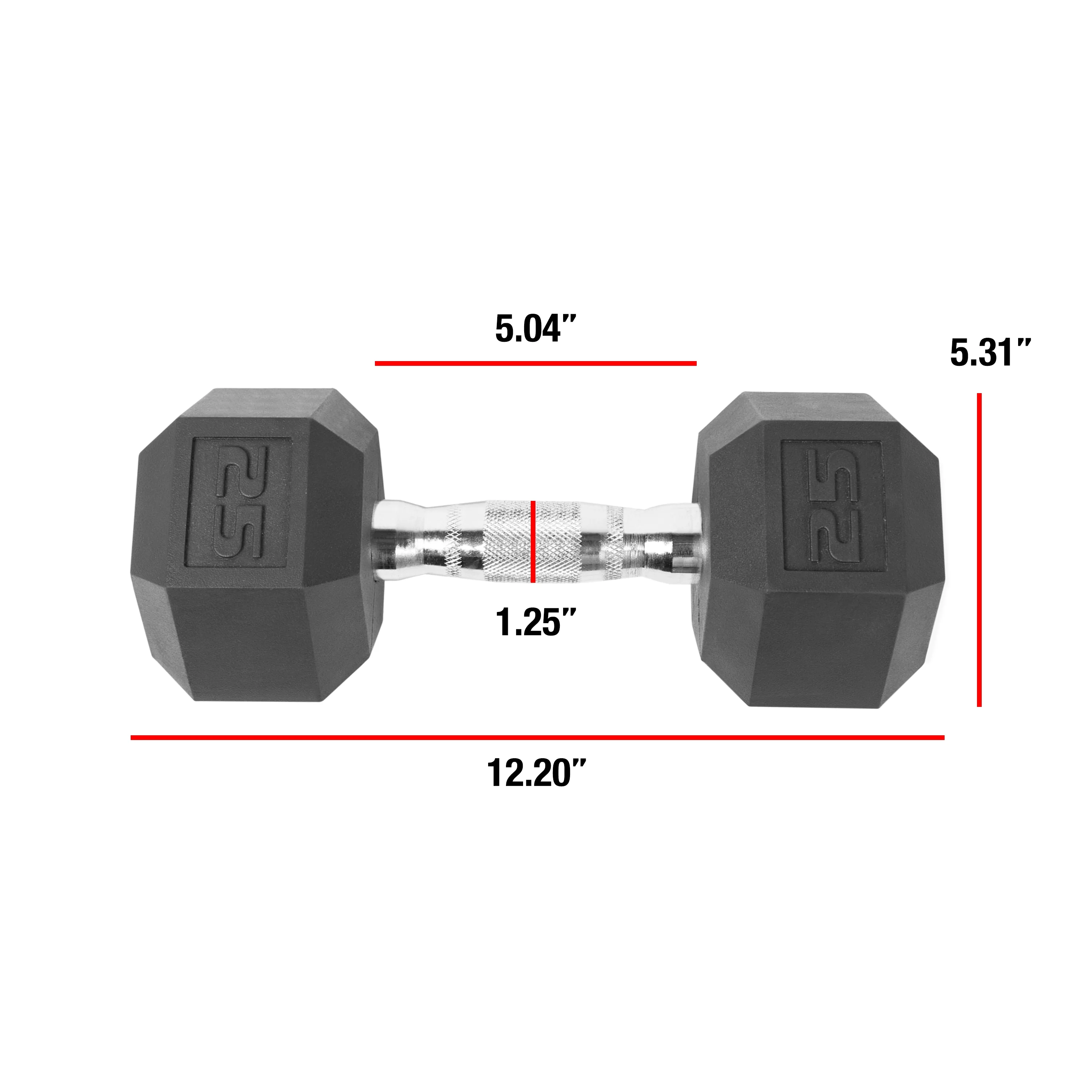 150lb Rubber Hex Dumbbell Set(150 LB Set) - Image 9