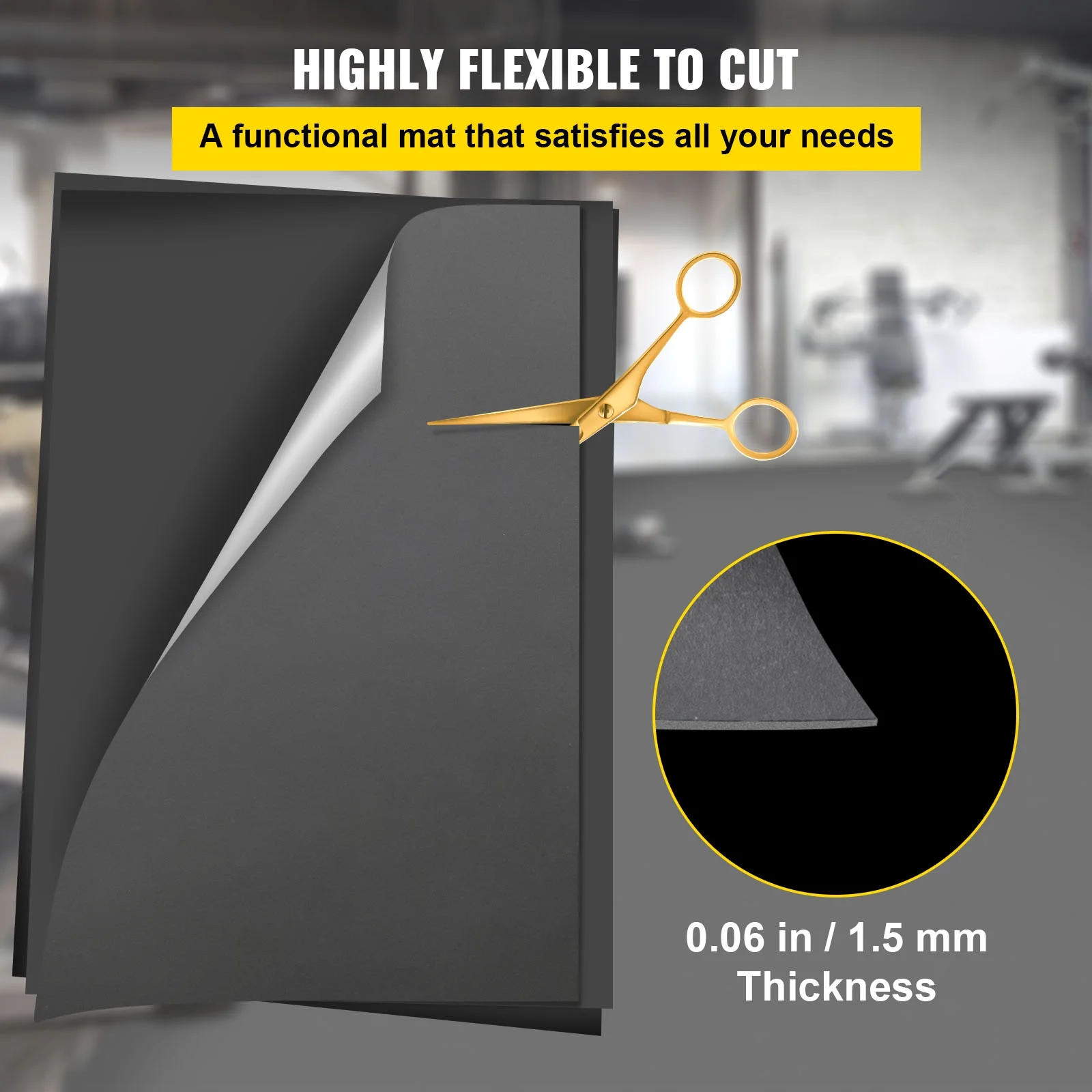 Portable Non-Slide Dance Floor for Ballet, Jazz, and Hip-Hop(6.6' x 3.9'/Black,Gray) - Image 5