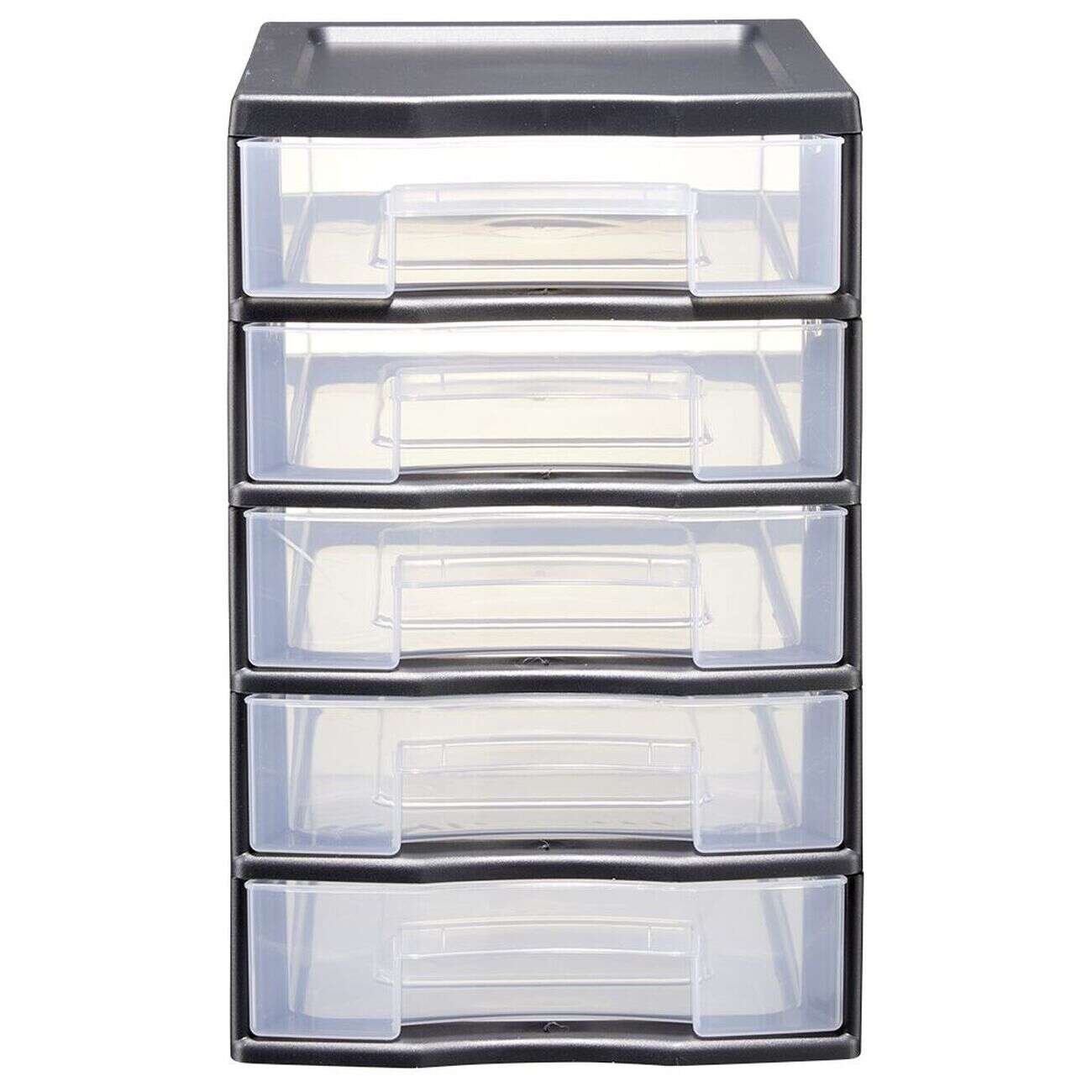 Tour de rangement 5 tiroirs format A6+ noir