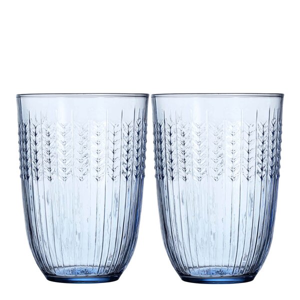 Swedish Grace glass 37 cl 2 stk blå