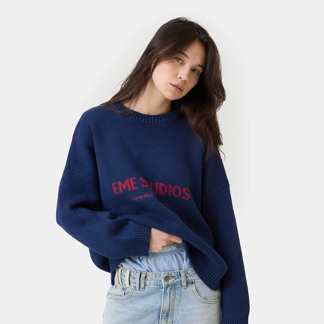 Master Indigo Knit Sweater