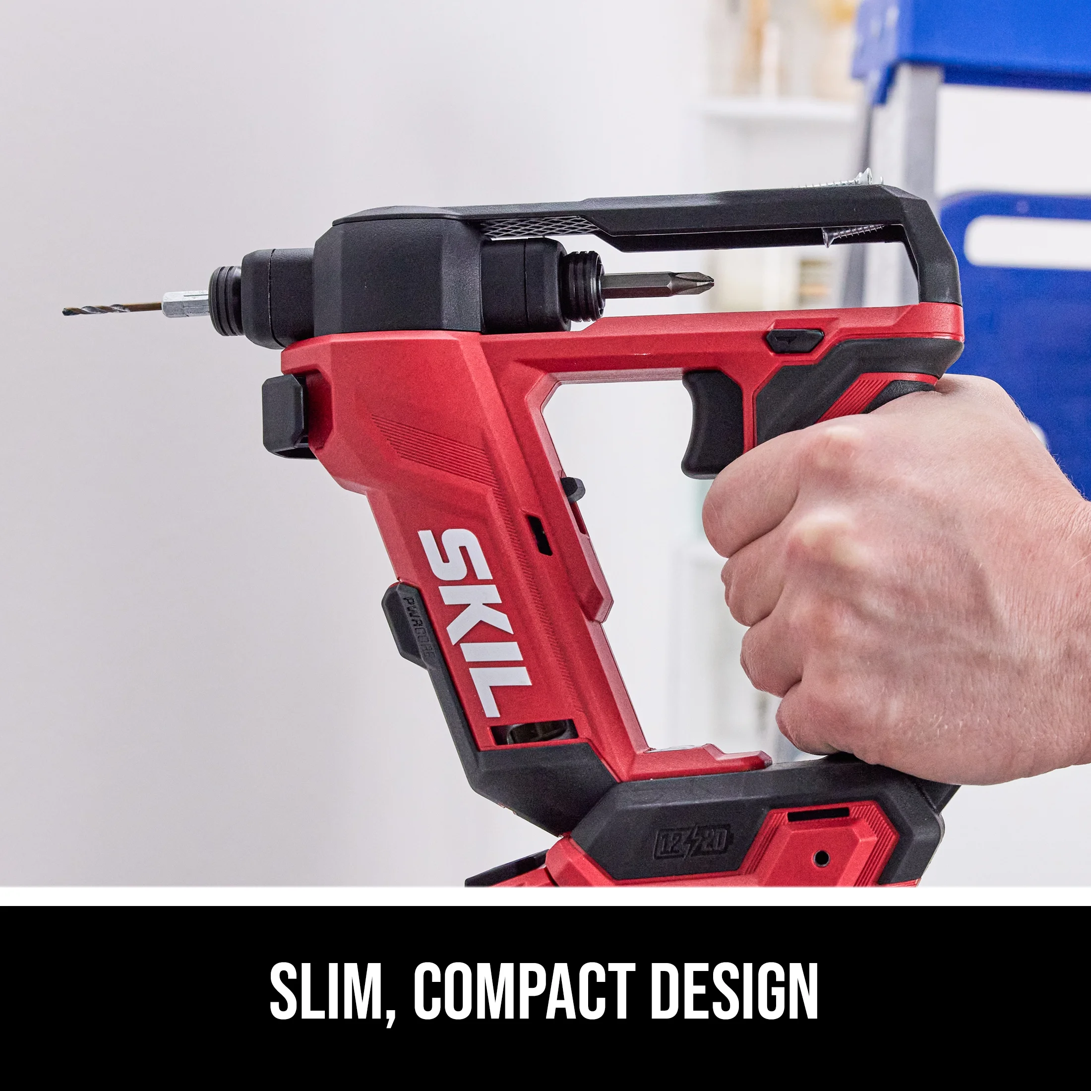 DL6300D-12 Brushless 12V/20V Flip Drill 20V Kit, Torque Adjustment and Display with 2.0Ah Battery and Charger - Image 3