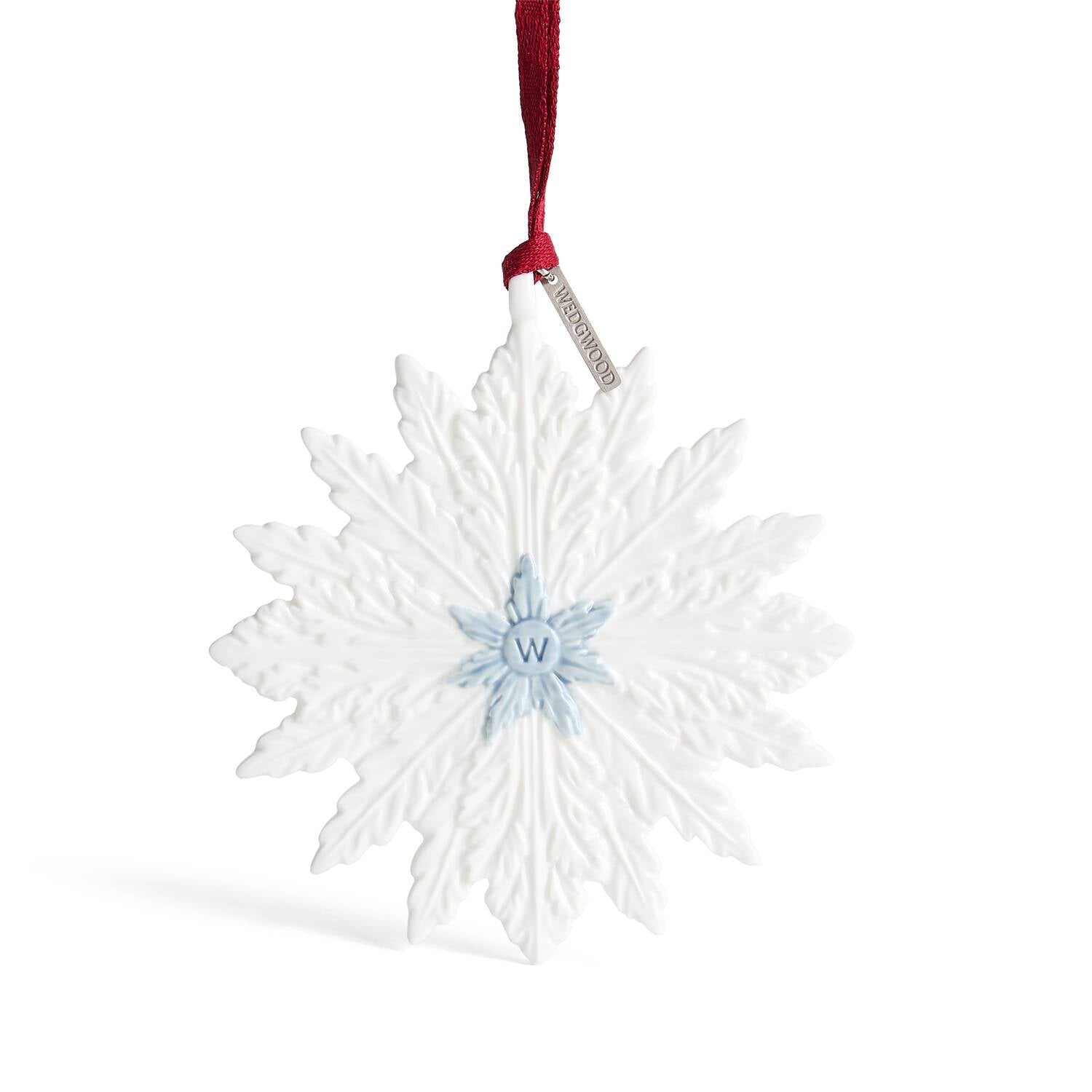 Winter Ornament White & Blue
