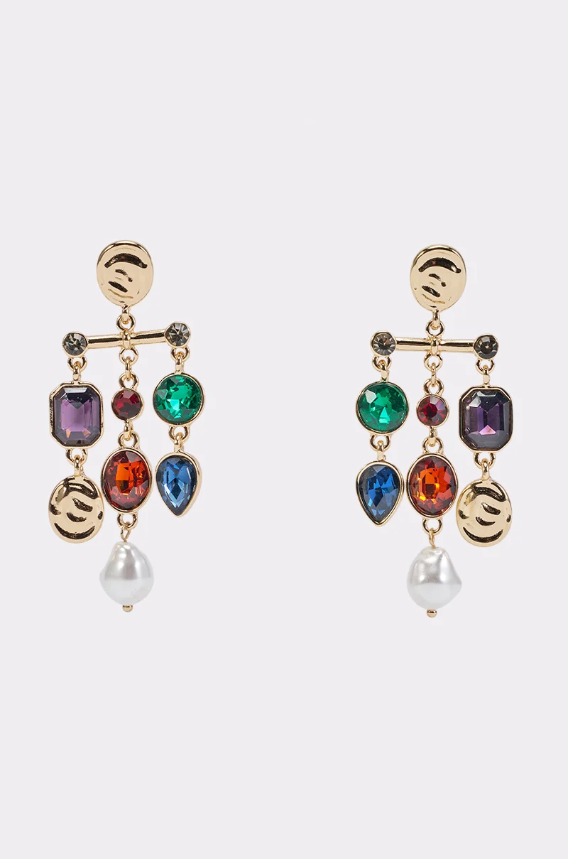 MAXIMALIST MUSE CHARM DROP EARRINGS - Akira Store