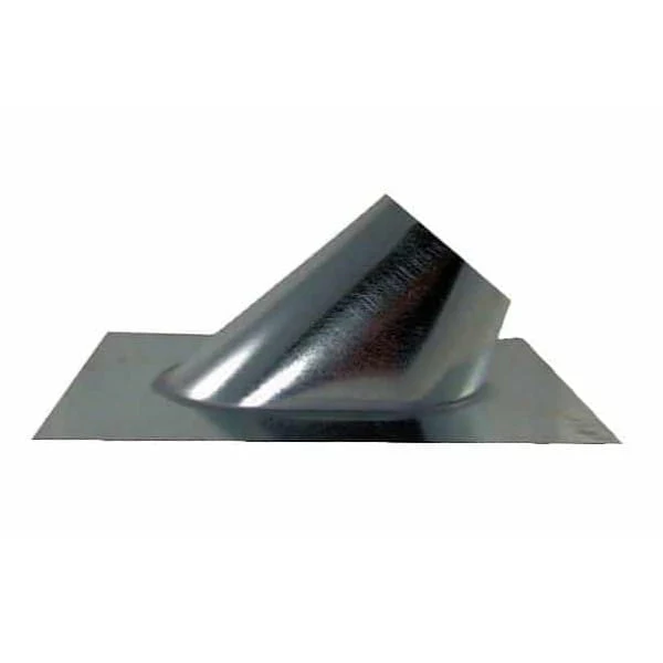 Galvanized Plumber’s Pipe Flashing, 4 in (7/12–12/12 Pitch) 15 in x 16 in Base Flange