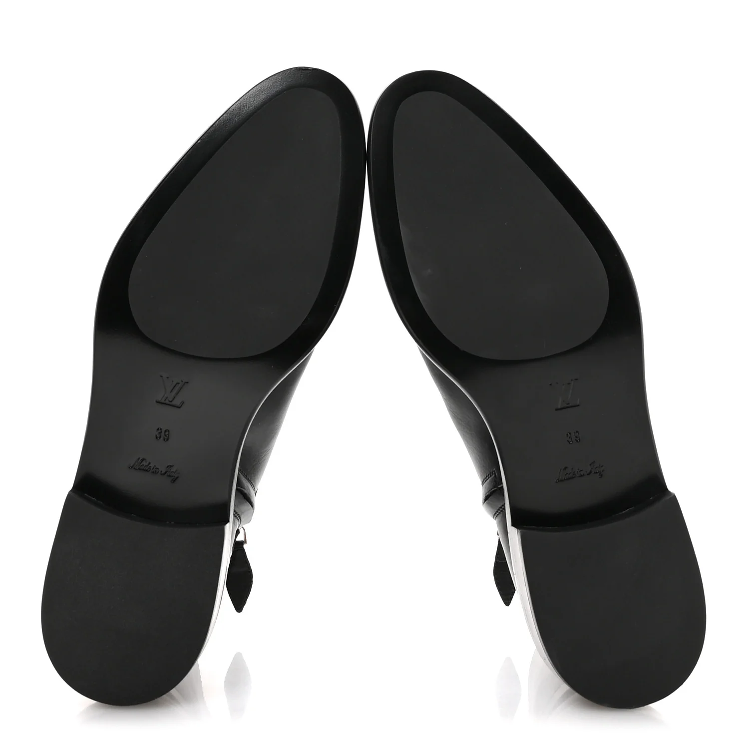 Calfskin Westside Flat Ankle Boots 39 Black