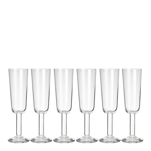Vera champagneglass 16 cl 6 stk klar