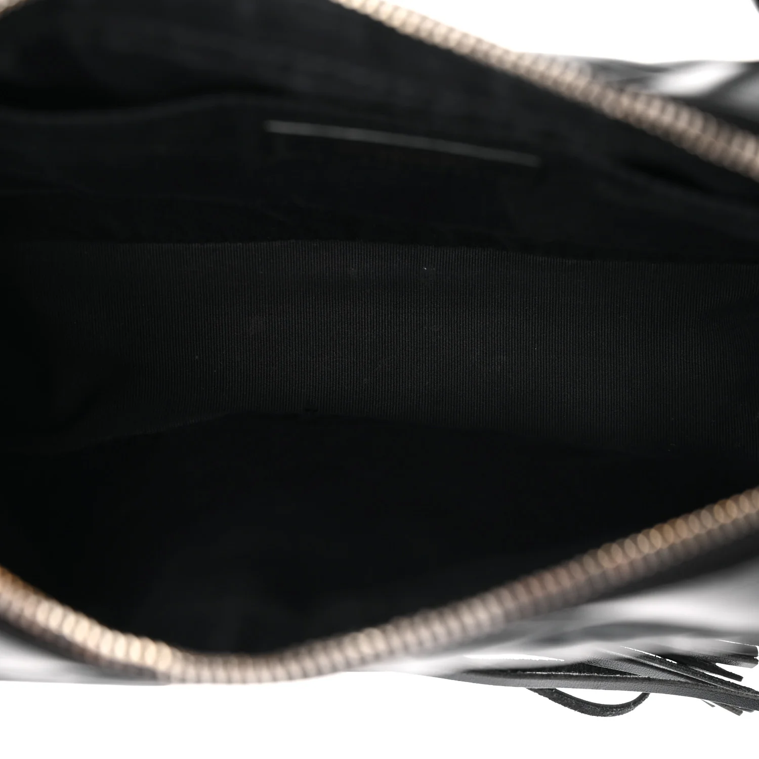 Calfskin Matelasse Monogram Lou Camera Bag Black