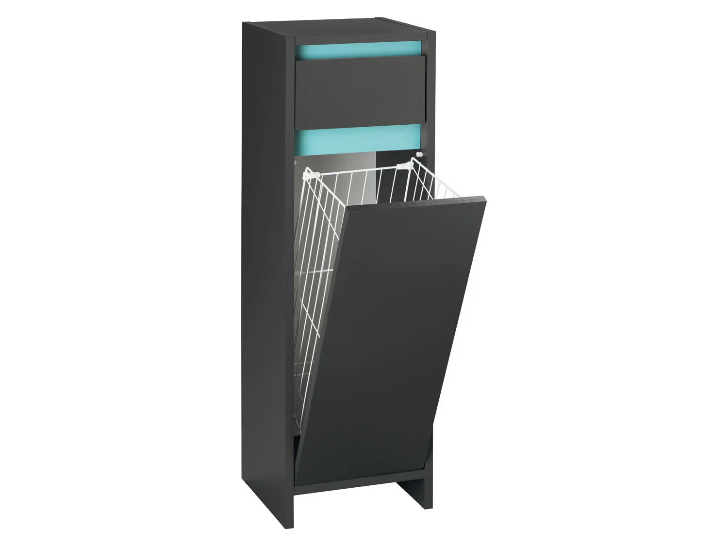 LIVARNO home Armoire latrale de salle de bains Oslo, 32 x 99 x 30 cm, anthracite