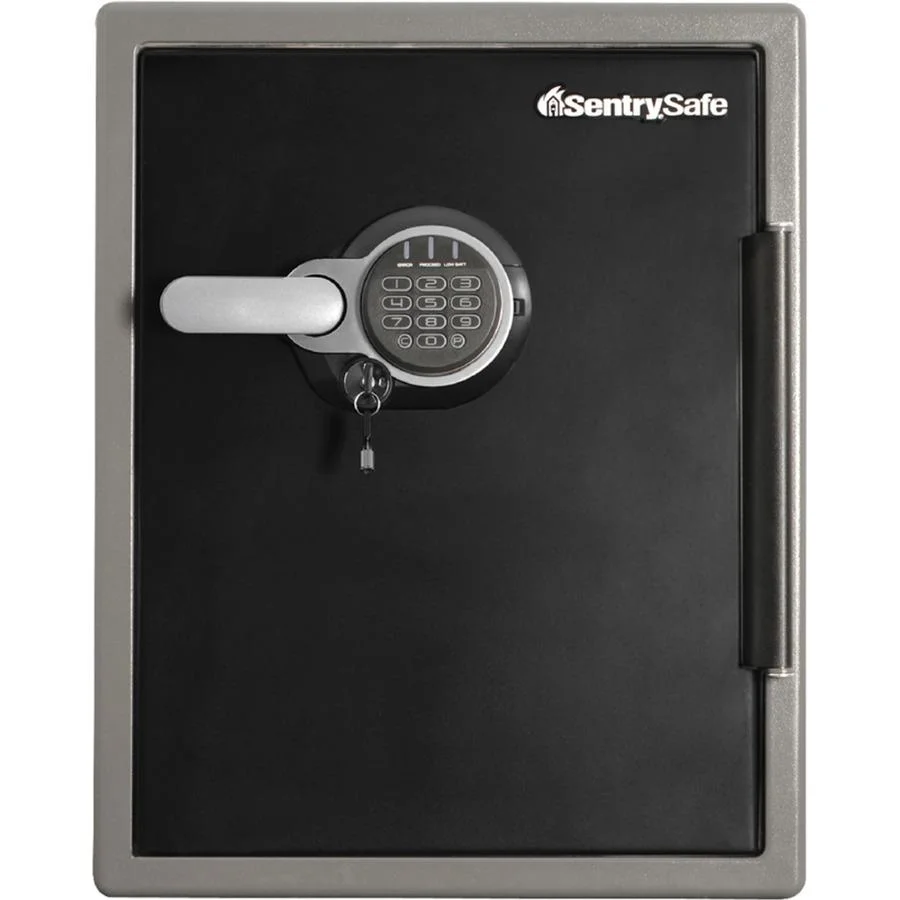 Sentry Safe Digital Fire/Water Safe - 2 Ft3 - Digital, Programmable, Dual Key Lock - 4 Live - Locking Bolt(S) - Fire Proof, Water Resistant, Pry Resistant - for Tablet, Cell Phone, External Hard