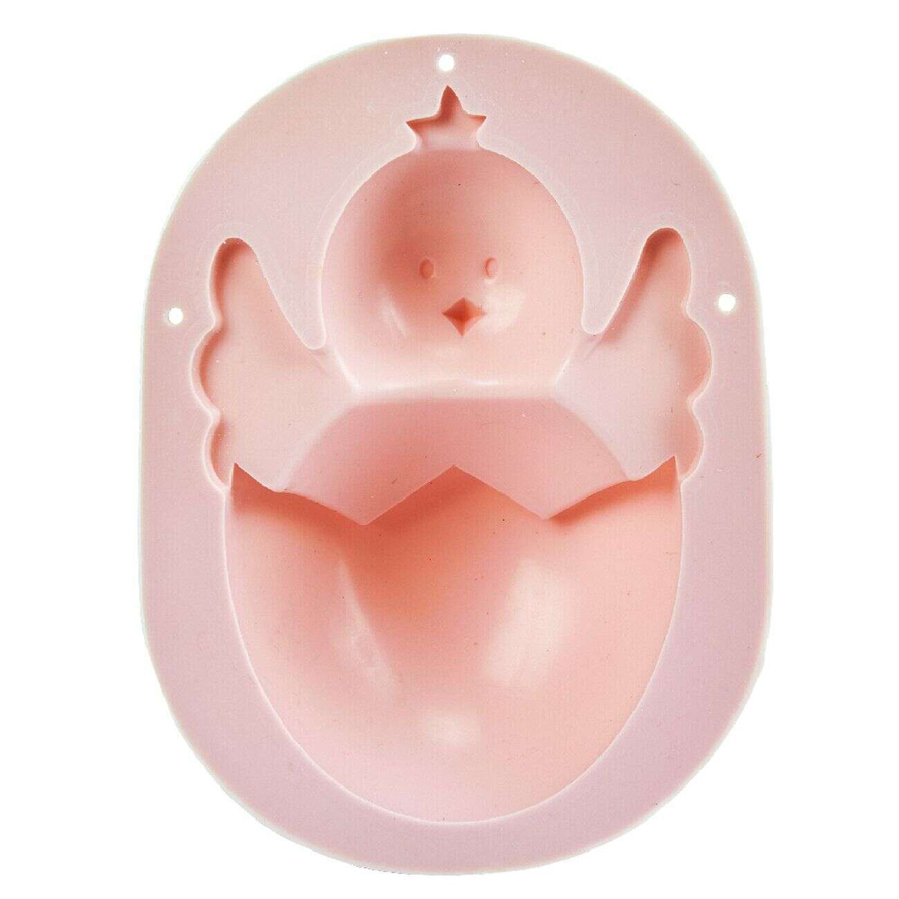 Moule chocolat silicone rose forme poussin oeuf
