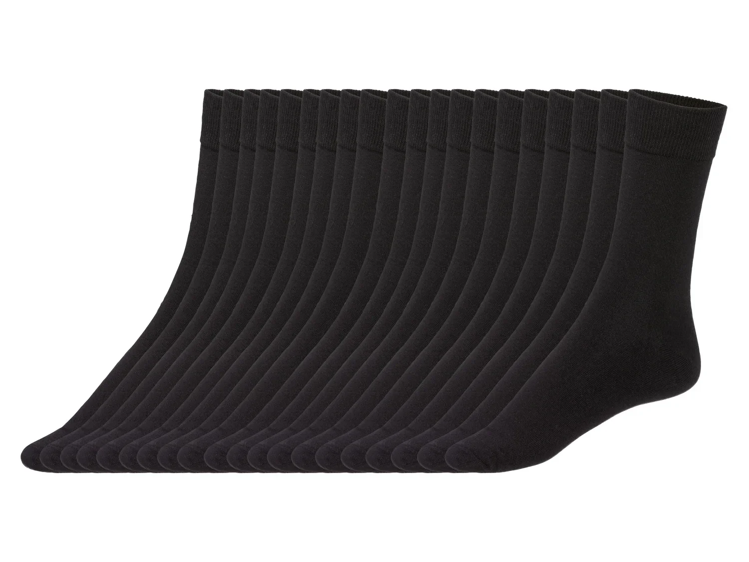 LIVERGY Lot de 20 paires de chaussettes homme