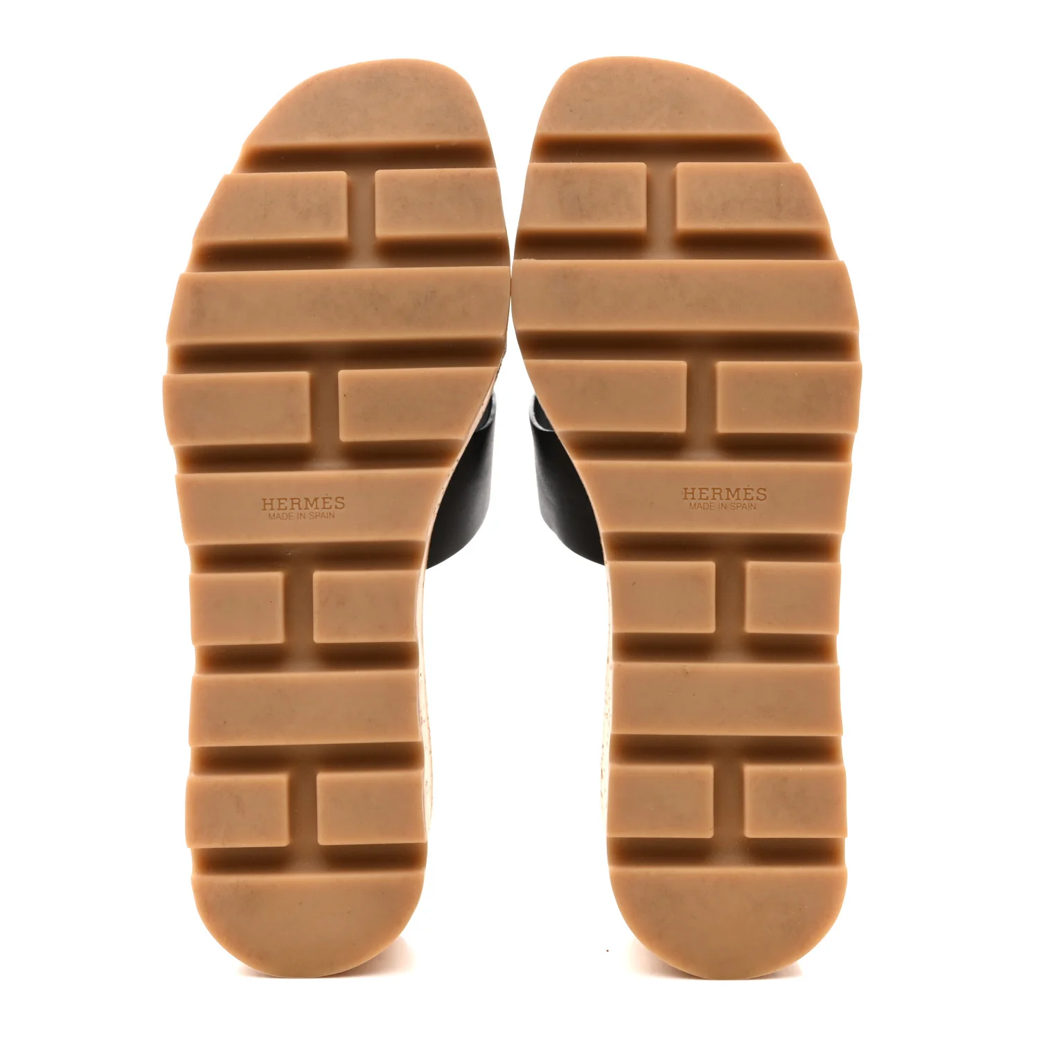 Calfskin Cork Eze 30 Sandals 37 Black