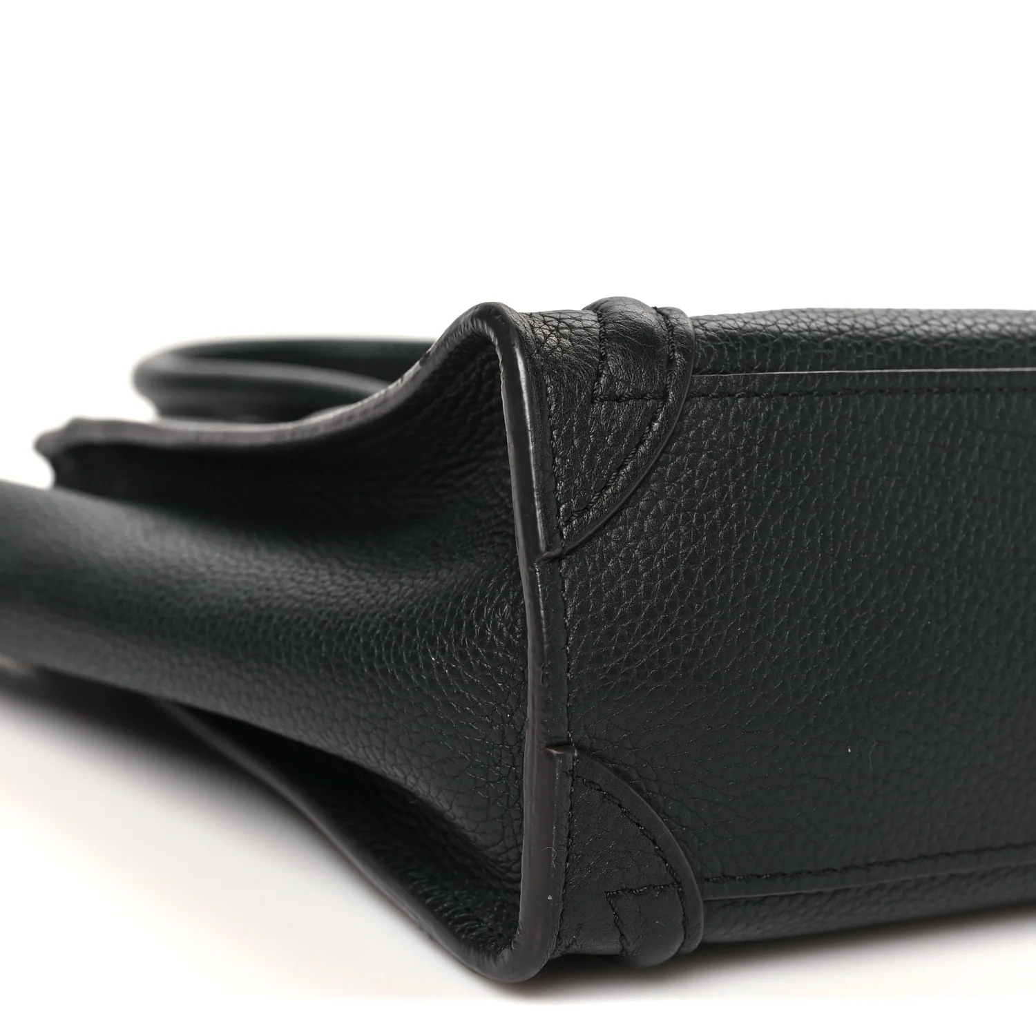 Pebbled Calfskin Nano Luggage Black