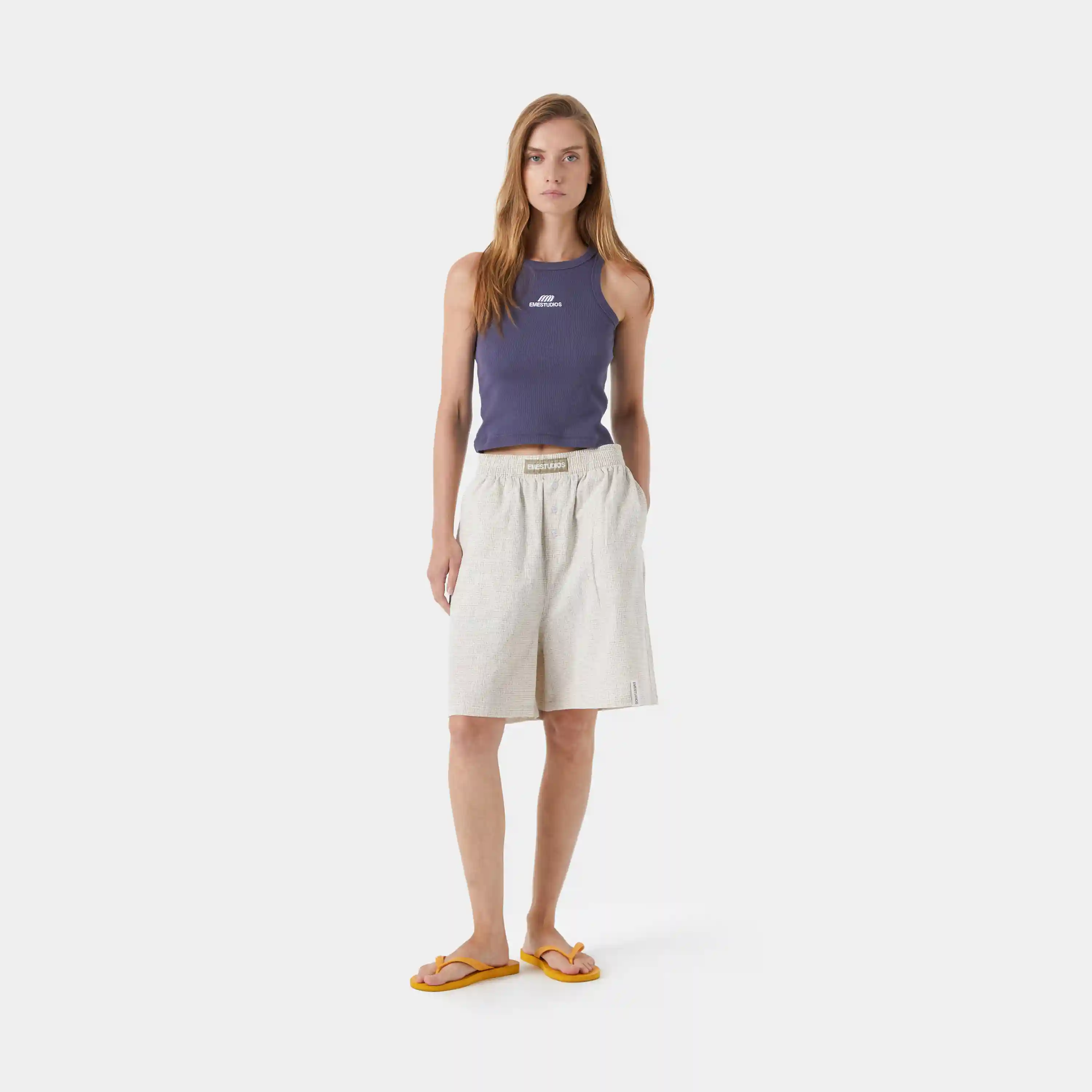 Llaut Jammies LS Off Sand Vichy