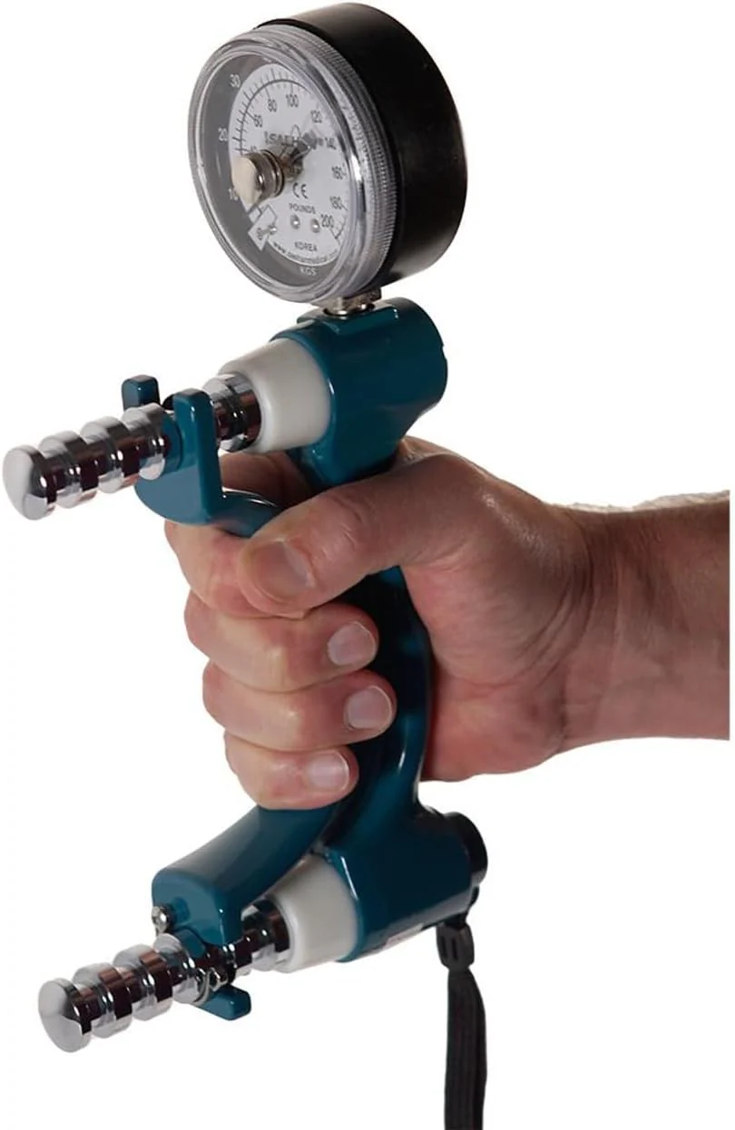 Hydraulic Hand Dynamometer Grip Strength Tester with Hard Case