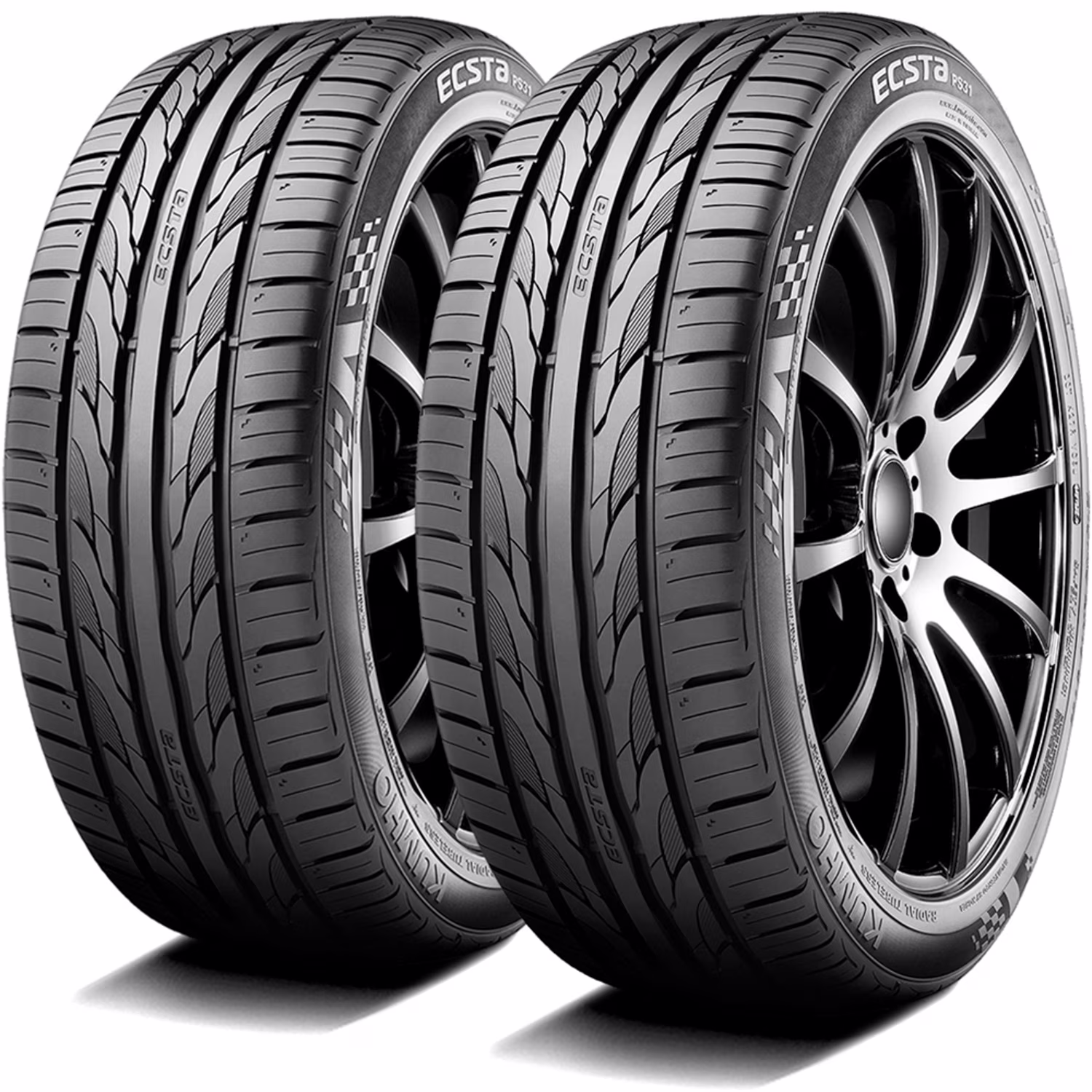 Pair of 2 Kumho Ecsta PS31 225/45ZR18 225/45R18 91W XL Dc High Performance Summer Tires