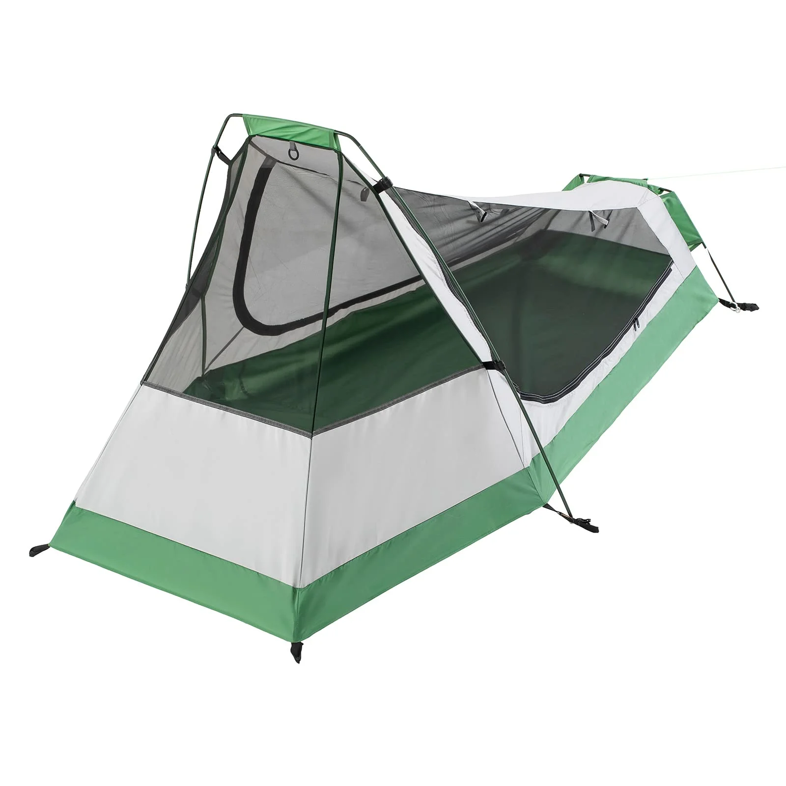 Ultralight Bivy Tent for 1 Person 3 Season Waterproof Single Person Backpacking Tent for Camping Hiking Backpack Travel Outdoor Survival Gear(green) - Image 7