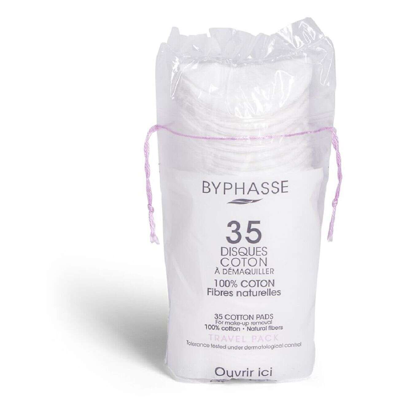 Sachet de 35 disques de coton à démaquiller Byphasse