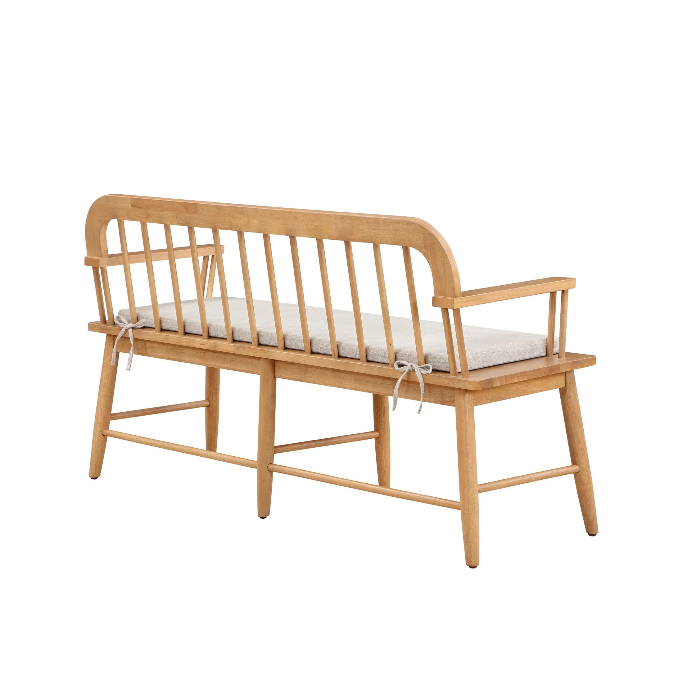 Windemere Solid Wood Bench, Natural Oak finish, by Dave Jenny Marrs - Image 9