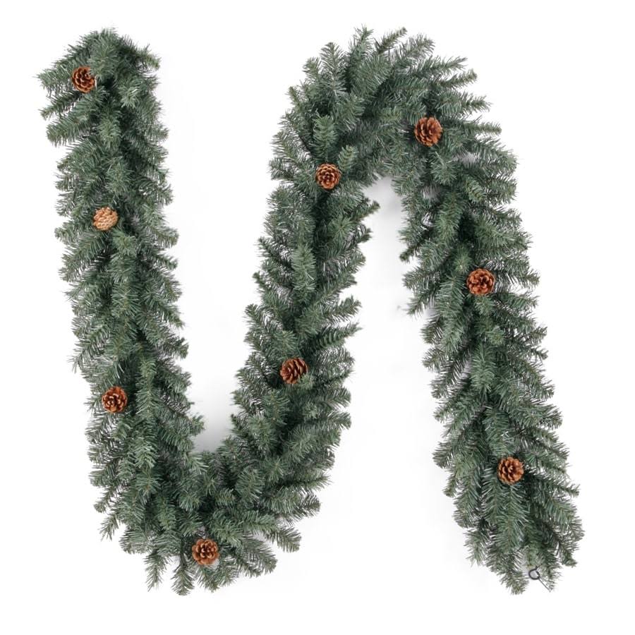 Holiday Living Indoor/Outdoor 9-ft Monroe Pine Artificial Garland in Green | GT90M3K23X00