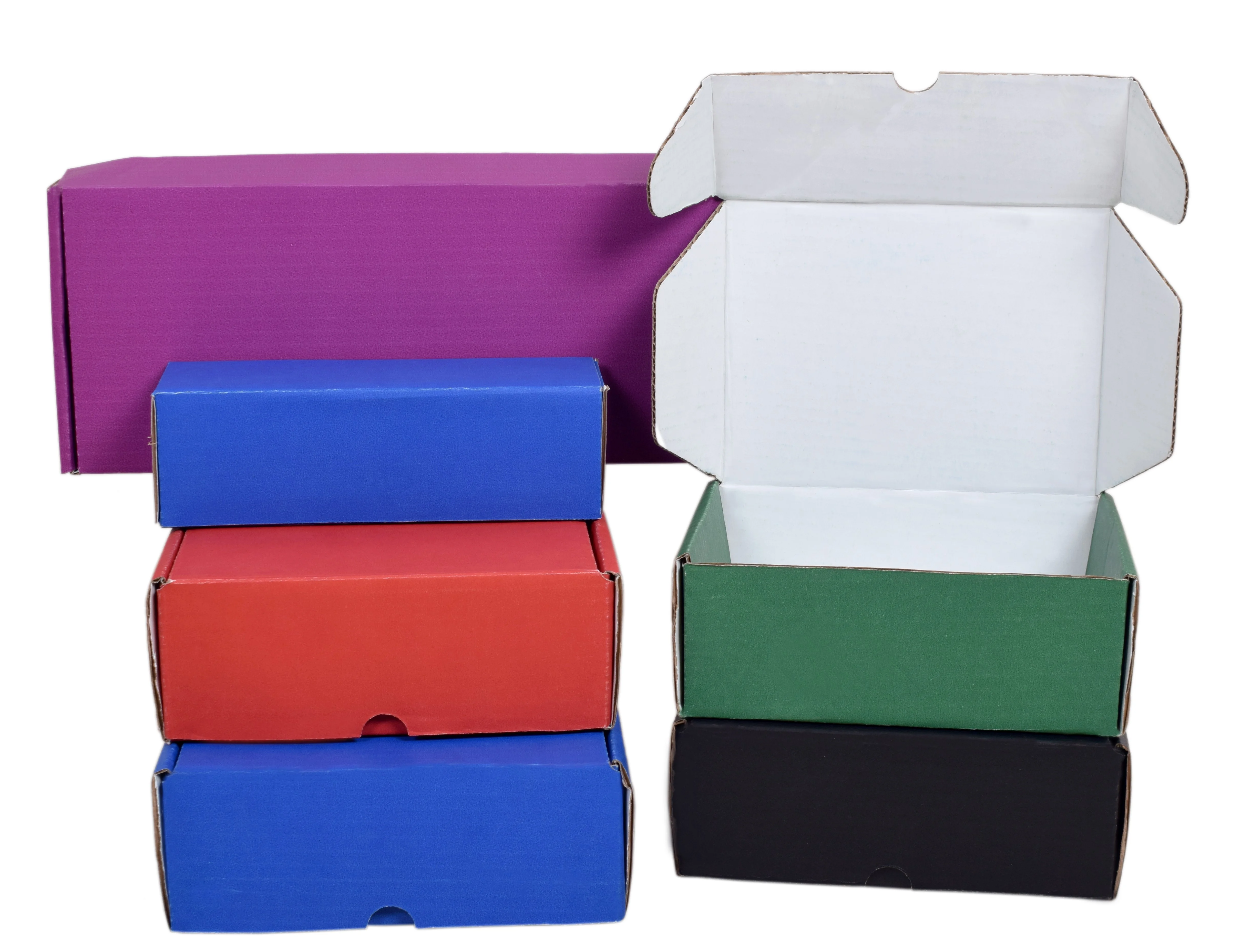 Ucanpack Deluxe Mailer Box Corrugated Moving Boxes 3mm Thick Large Purple, 18 x 12 x 6" - 25 Pcs