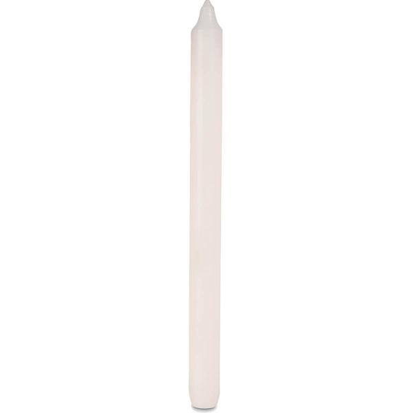 Kronelys 28 cm hvit