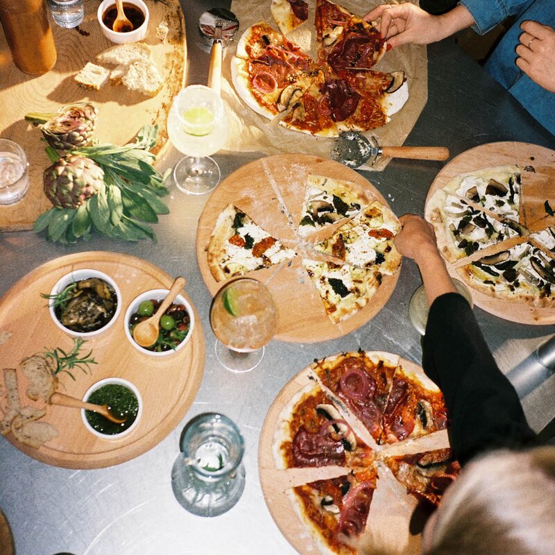 Grand Cru pizzabrett 35 cm og skjærer
