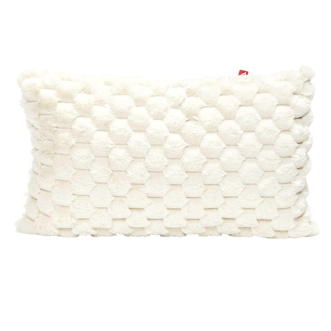 Housse de coussin effet fourrure lapin 30x50cm (3 modèles)