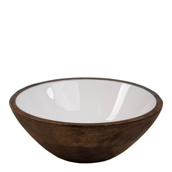 Bolle mangotre 20,4 cm rustic brown/hvit