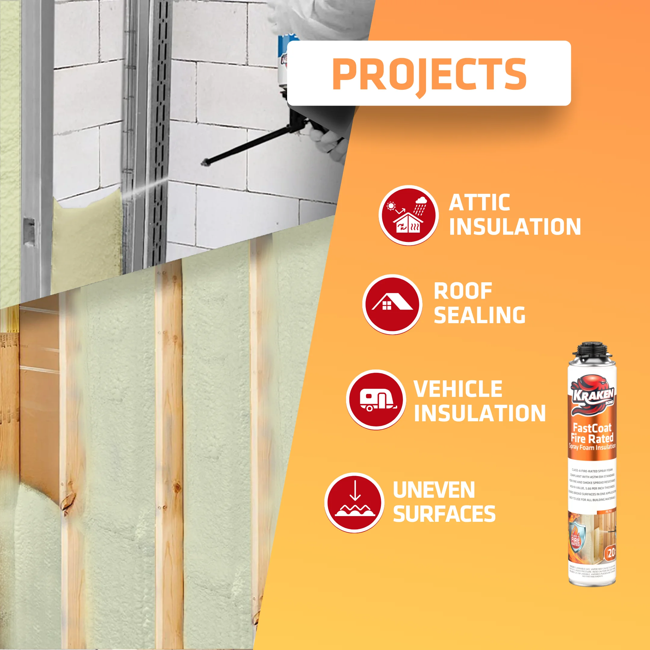 Fastcoat Spray Foam Insulation Kit, Class A Fire Rated, 240 Board Feet, Closed Cell 12 Pack Set - Image 8