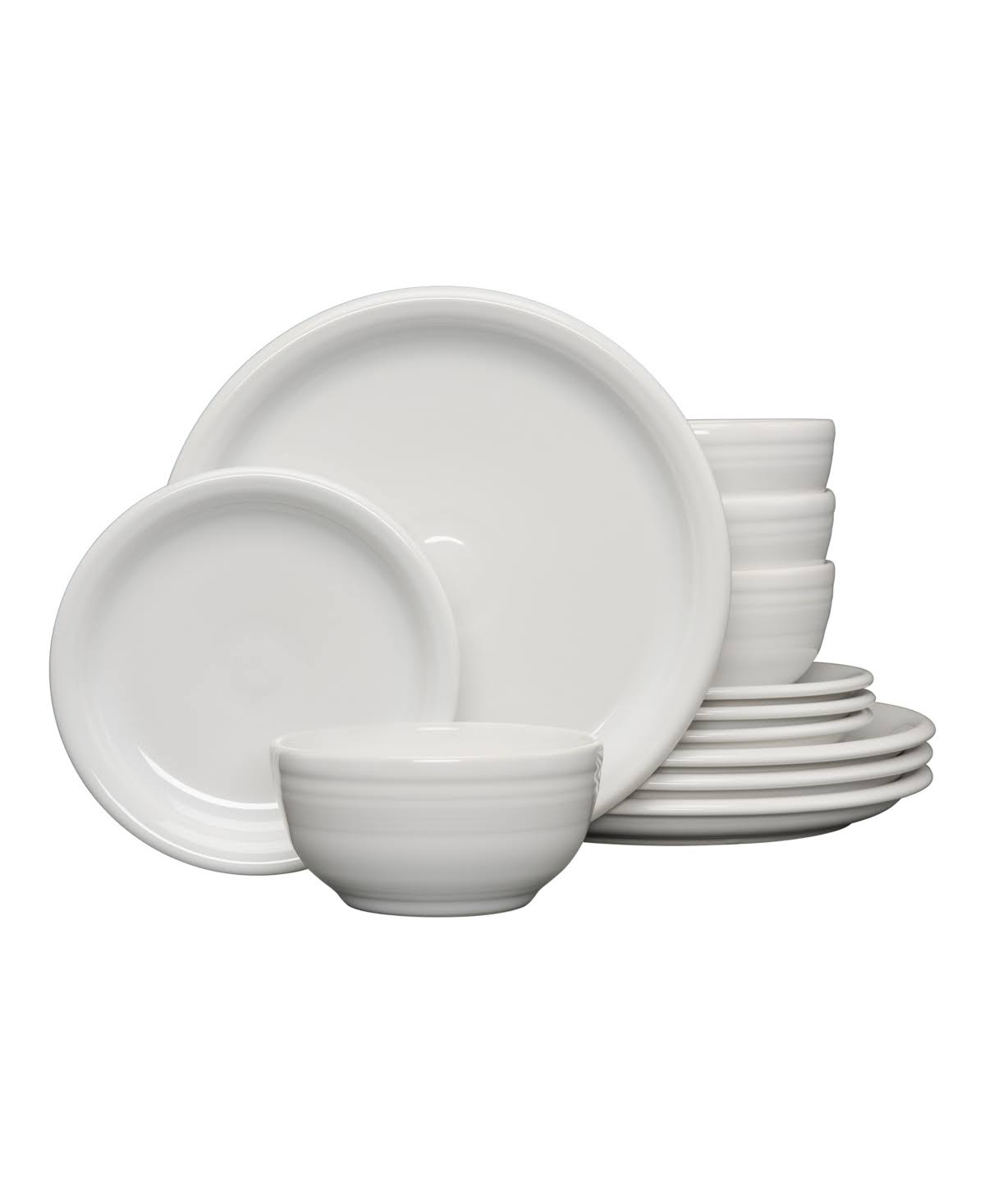 Fiesta 12-Piece Bistro Dinnerware Set - White