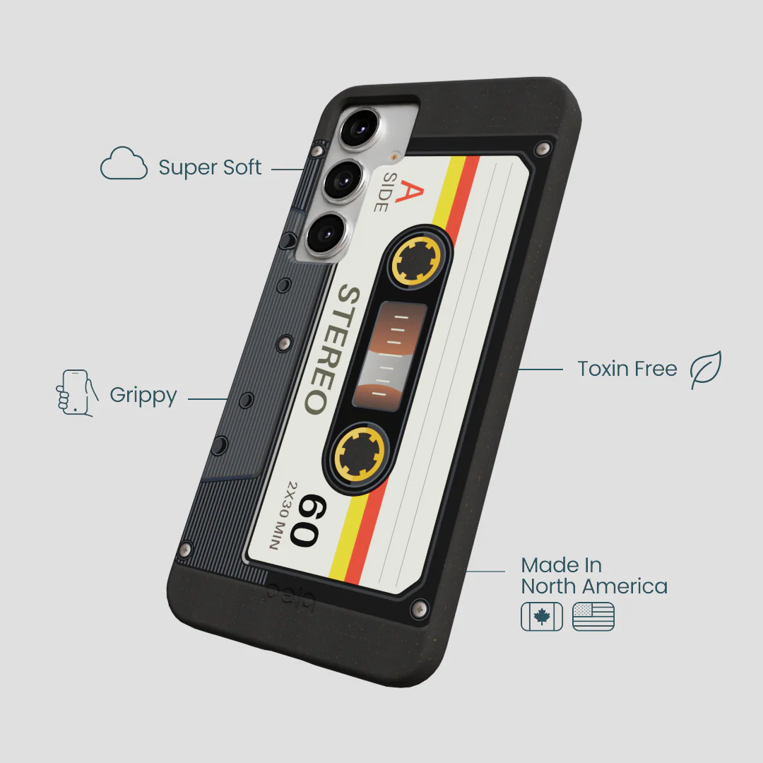 Black Cassette Samsung Galaxy S25+(Plus) Case