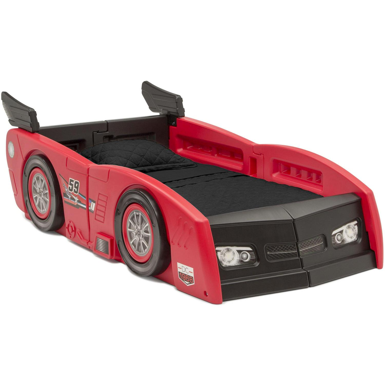 Grand Prix Kids Plastic Toddler Bed-Twin. Red - Image 4