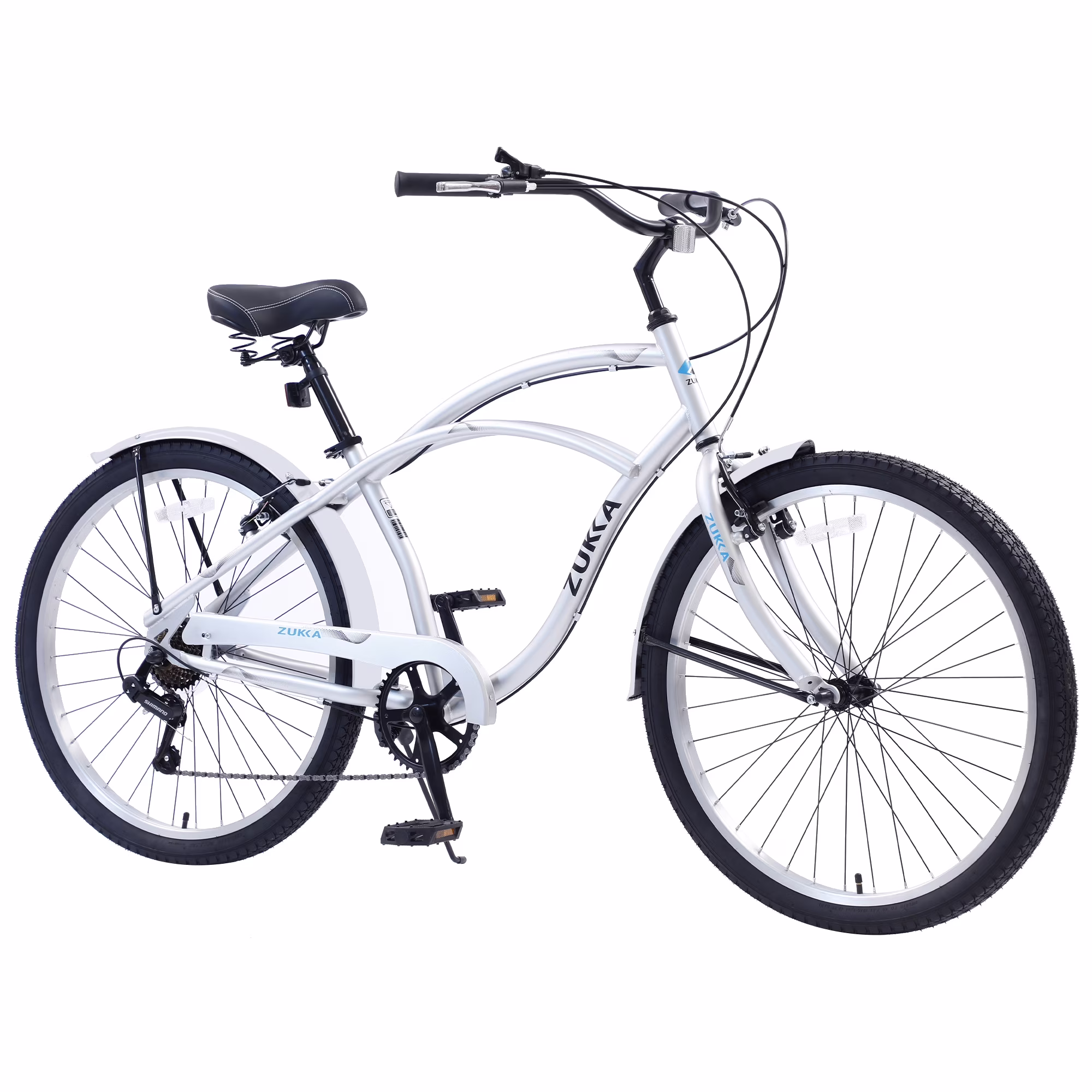 Outdoor Bike Men's Beach Cruiser Bike, 7 Speed Bicycles, 26Inch Multiple Colors,Mountain Bike for Outdoor