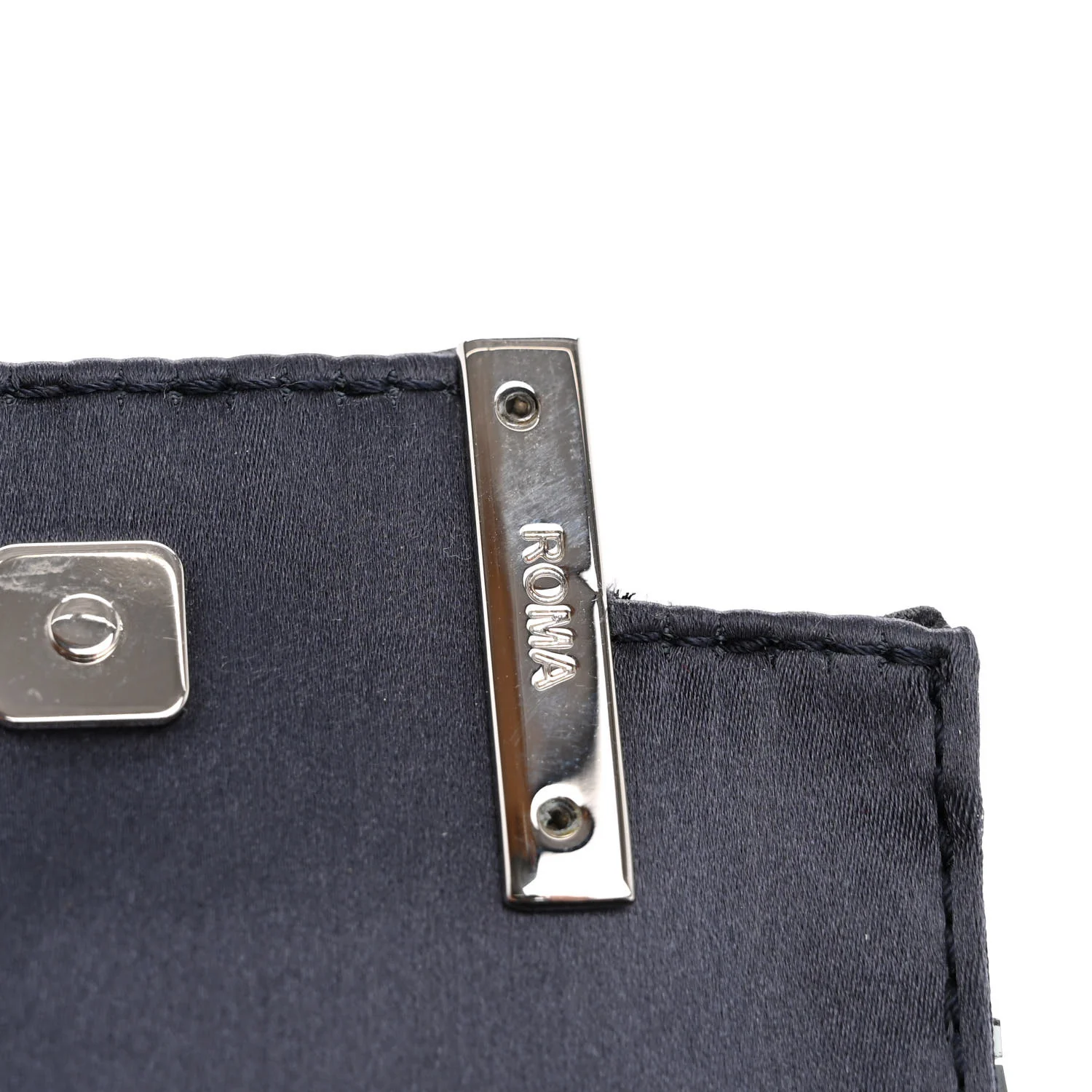 Sequin Paillettes Shiny Nappa Sex and the City Nano Maxi Buckle Baguette Charm Blue