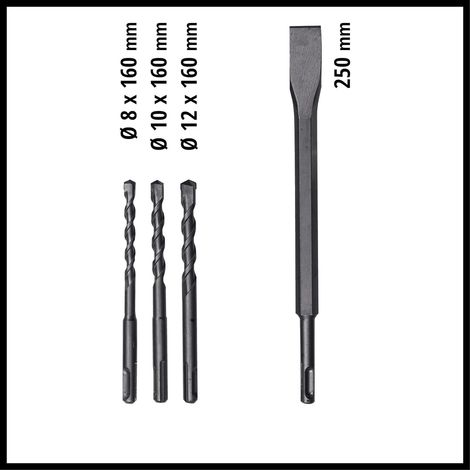 Marteau perforateur Kit (620 W, mécanisme de frappe pneumatique, force de frappe 2,2 J, perçage, perforage et burinage avec/sans fixation, SDS Plus, blocage pour marche continue) — vue 3