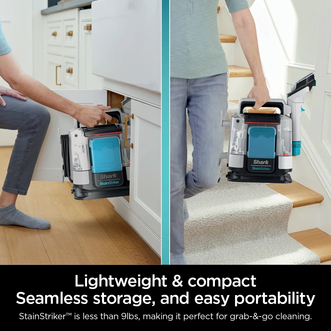 Shark Stainstriker Portable Carpet & Upholstery Cleaner - Spot, Stain, & Odor Eliminator, PX201
