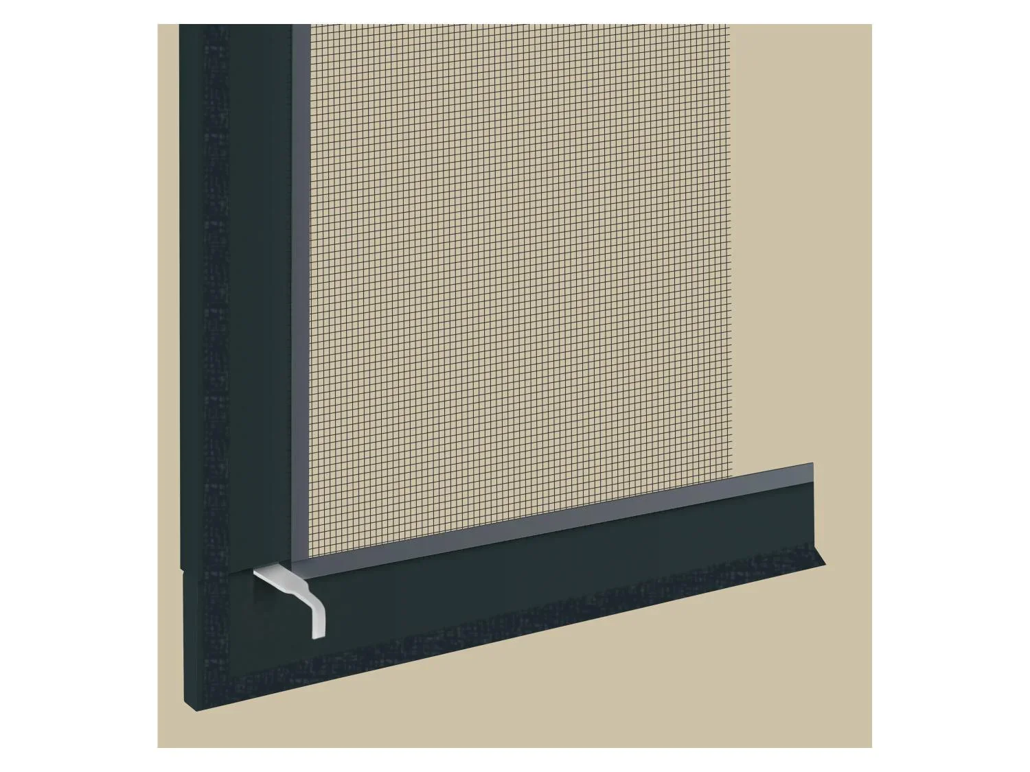 LIVARNO Moustiquaire de fentre en aluminium, 100 x 120 cm